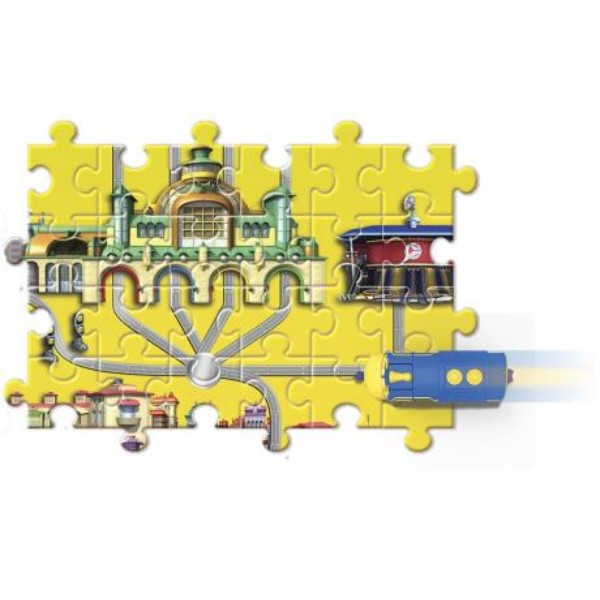 Фото - Базовий ігровий транспорт для малюка CHUGGINGTON Паровозик Вілсон із механічною функцією та пазлом (EU890301)