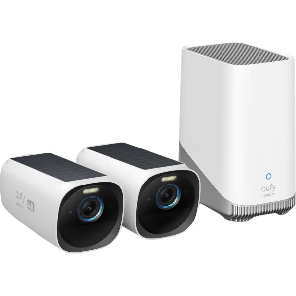 Фото - IP-камера EUFY S330 2-Cam Kit +HomeBase 3 Black/White (T88713W1)