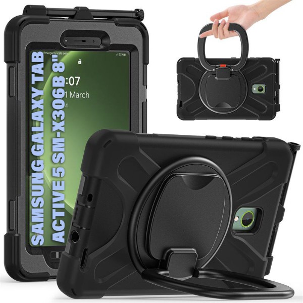 Фото - Чехол для планшета BeCover Heavy Duty Case With Stand Holder for Samsung Galaxy Tab Active 5 SM-X306B 8" Black (710950)