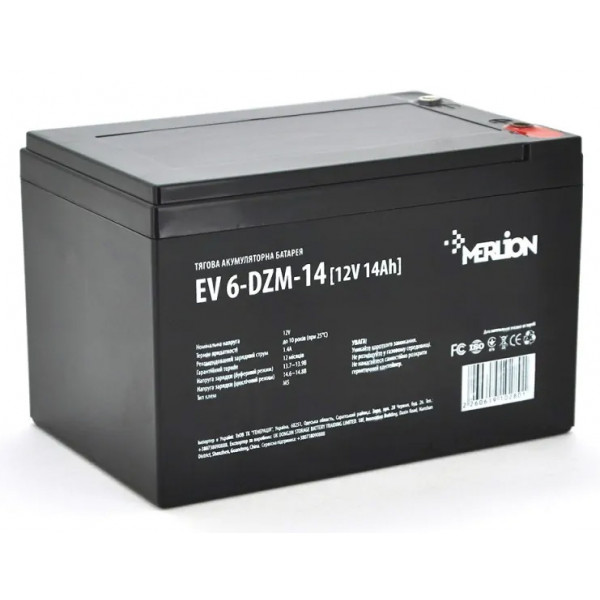 Фото - Аккумулятор для ИБП Merlion 12V 14AH (EV 6-DZM-14)