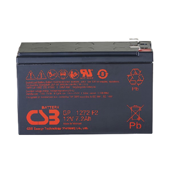 Фото - Акумулятор для ДБЖ CSB 12V 7,2Ah (EVX1272)