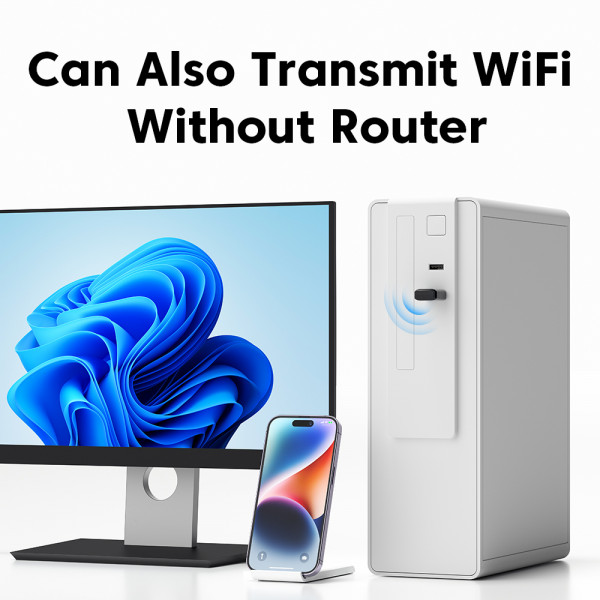 Фото - USB-адаптер сети WiFi Essager Genie Dual Band Wireless WLAN Card 600M (EWKSP-JL01)