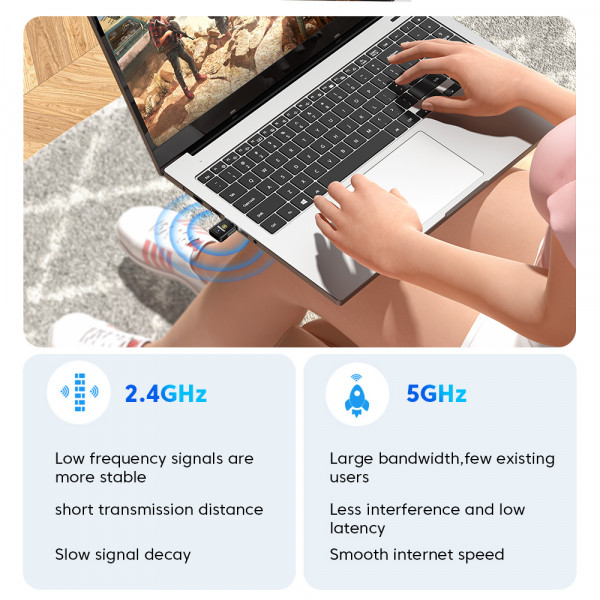 Фото - USB-адаптер сети WiFi Essager Genie Dual Band Wireless WLAN Card 600M (EWKSP-JL01)