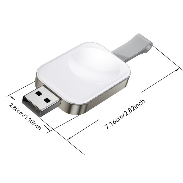 Фото - Зарядное устройство для смарт-часов Essager USB A port White (EWXA-YB02-Z)