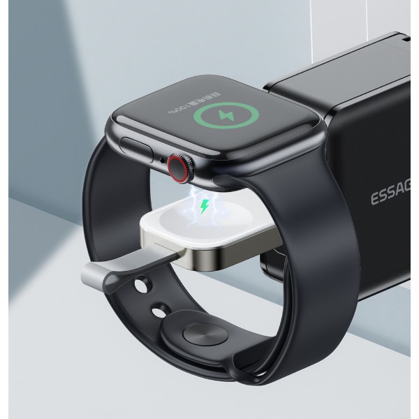 Фото - Зарядний пристрій для смарт-годинників Essager Yibay smart watch wirless charger with Type C port (EWXT-YB02-Z)