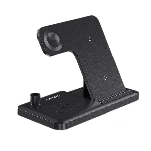 Фото - Беспроводное зарядное устройство Essager Jiecheng 4 in1  PD15W Black (EWXZM-JC01-Z)