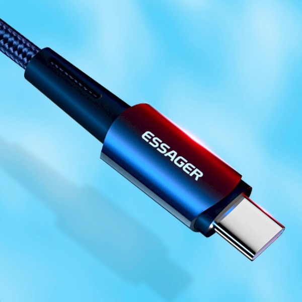 Фото - Кабель Essager Sunset Type-C to Lightning 20W USB Charging Cable 2m Black (EXCTL-CGA01)