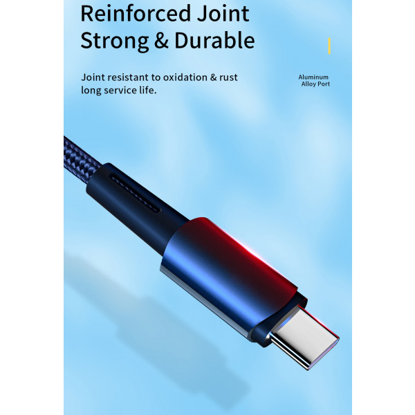 Фото - Кабель Essager Sunset Type-C 7A USB 2m Blue (EXC7A-CGA03-P)