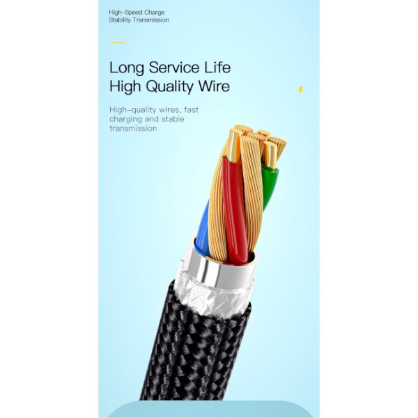 Фото - Кабель Essager Star 7A Type-C USB Cable 2m Black (EXCT-XCA01)