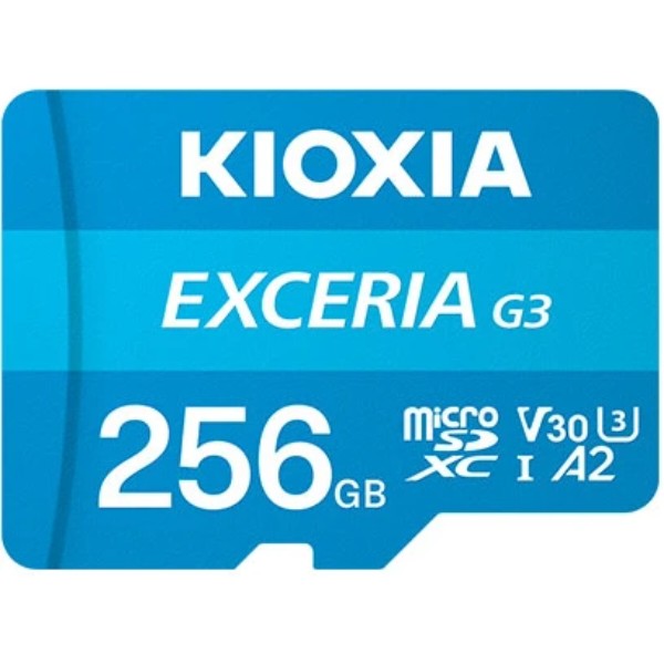 Фото - Карта памяти Kioxia EXCERIA G3 microSDXC 256GB U3 V30 W/A (LMEX3L256GG2)