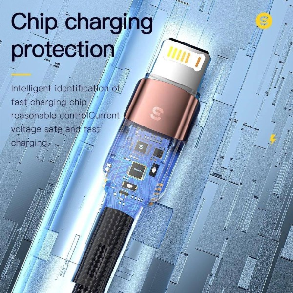 Фото - Кабель Essager Star 6A Lightning USB 1m Blue (EXCL-XC03)