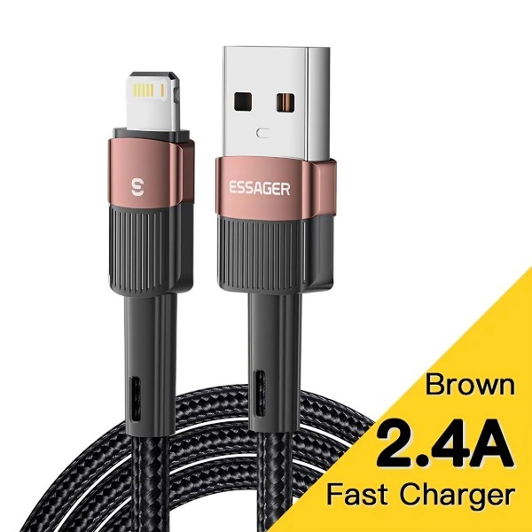 Фото - Кабель Essager Star 6A Lightning USB 2m Brown (EXCL-XCA12)