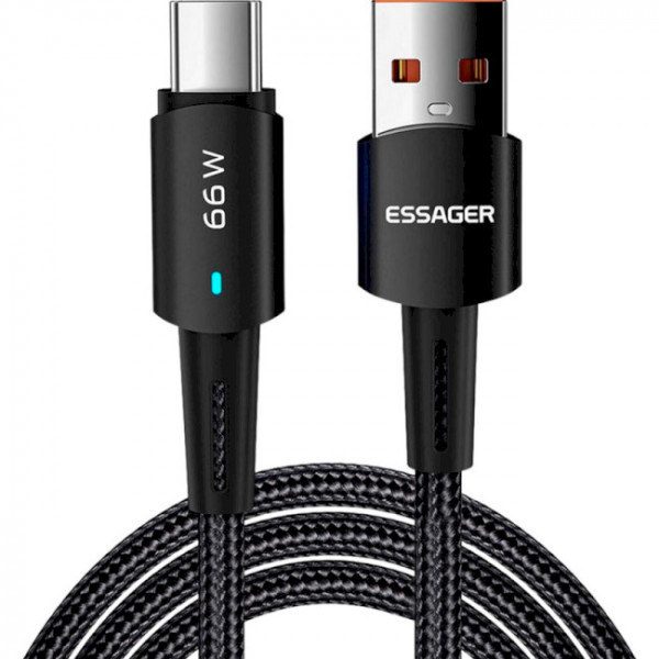 Фото - Кабель синхронізації даних Essager Sunset Type-C 6A USB 0.5m (EXCT-CGB01)