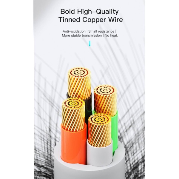 Фото - Кабель Essager Rousseau 3A Fast Charging USB Type C Cable 2m Black (EXCT-LSA01)