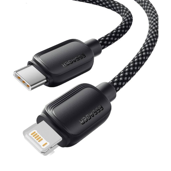 Фото - Кабель Essager Breeze USB Cable USB-C to Ligthning 1M Black 20W (EXCTL-WL01-P)