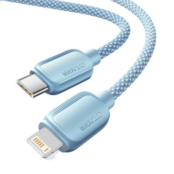 Фото - Кабель Essager Breeze USB Cable USB-C to Ligthning 1M Blue 20W (EXCTL-WL03-P)