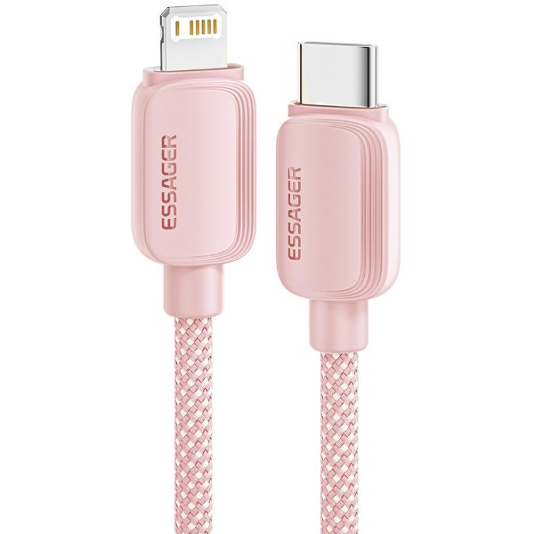 Фото - Кабель Essager Breeze USB Cable USB-C to Ligthning 1M Pink 20W (EXCTL-WL04-P)