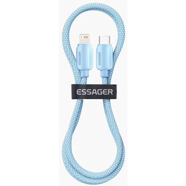 Фото - Кабель Essager Breeze USB Cable USB-C to Ligthning 2M Blue 20W (EXCTL-WLA03-P)