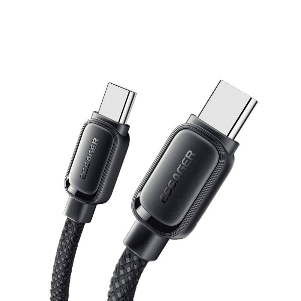 Фото - Кабель Essager Jelly Bean Type-C-Type-C 100W magnetic data cable 1M Black (EXCTT1-TD01-P)