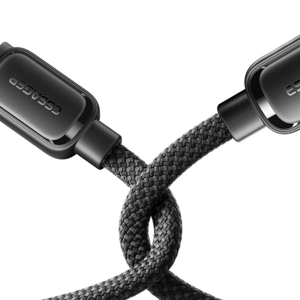 Фото - Кабель Essager Jelly Bean Type-C-Type-C 100W magnetic data cable 1M Black (EXCTT1-TD01-P)