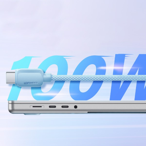 Фото - Кабель Essager Breeze USB Cable Type C to Type C 1M Blue 100W (EXCTT1-WL03-P)
