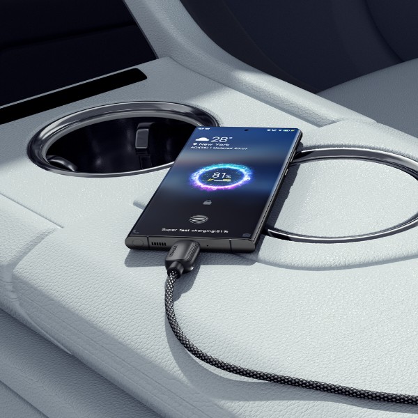 Фото - Кабель Essager Breeze USB Cable Type C to Type C 2M Black 100W (EXCTT1-WLA01-P)