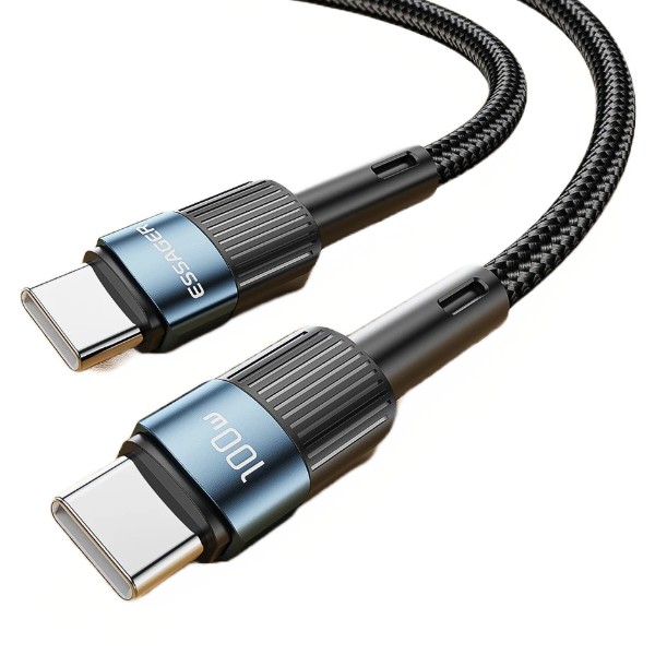 Фото - Кабель Essager Star 100W USB Charging Cable Type C to Type C 2m Blue (EXCTT1-XCA03)