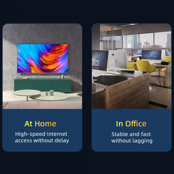 Фото - Кабель патч-корд Essager TopSpeed Cable Ethernet Cat6 RJ45 Splitter Network Round Cable 10m Black (EXCWXY-JSF01)