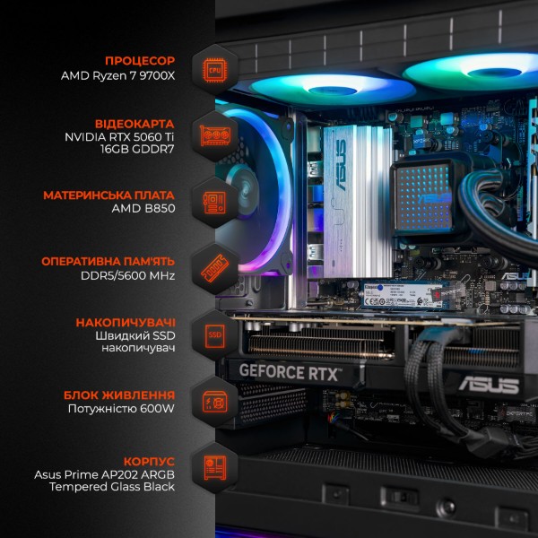 Фото - Системный блок Expert PC Ultimate (A9700X.32.S10.5060T.16.A7736)