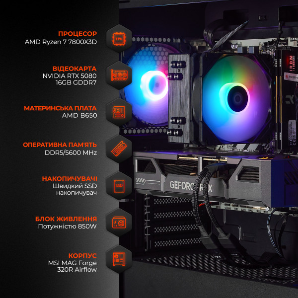 Фото - Системный блок Expert PC Ultimate (A7800X3D.16.S20.5080.A7575)