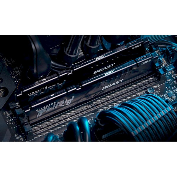 Фото - Пам'ять DDR Kingston Fury Beast DDR5-5600 64GB (2x32GB) CL36-38-38 1.25V EXPO (KF556C36BBEK2-64)