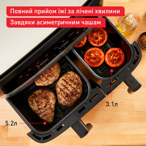 Фото - Мультипіч Tefal Dual Easy Fry EY905D10