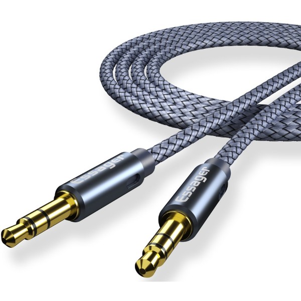 Фото - Кабель 3.5 мм -3.5 мм Essager Monster Aux Cable Speaker Wire 3.5mm to Jack 3.5 mm 2M Gray (EYP35-DYA0G)