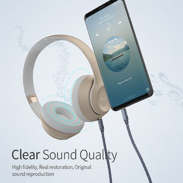 Фото - Кабель 3.5 мм -3.5 мм Essager Monster Aux Cable Speaker Wire 3.5mm to Jack 3.5 mm 3M Gray (EYP35-DYC0G)
