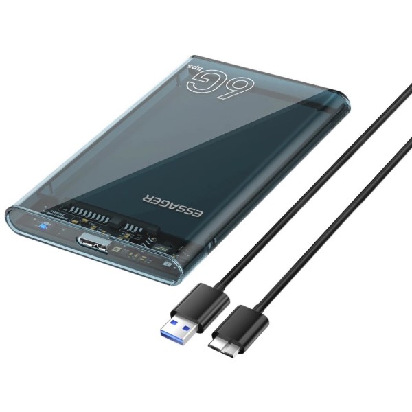Фото - Внешний карман Essager Space SATA 3.0 Hard Drive 2.5 inch Enclosure (EYPS0-XZ20-P)