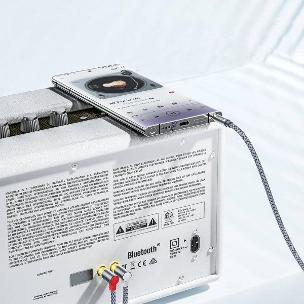 Фото - Кабель 3.5 мм - 3.5 мм Essager Monster Elbow RCA Audio Cable Jack 3.5 to 2 RCA Cable 3.5mm  3.5mm Jack to 2RCA 5M (EYPWT-MYD0G-P)