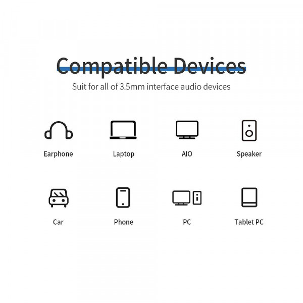 Фото - Кабель 3.5 мм - 3.5 мм Essager Monster Headphone Extension Cable Jack 3.5mm Audio Aux Cable 3.5 mm 3M (EYPY35-MYC0G)