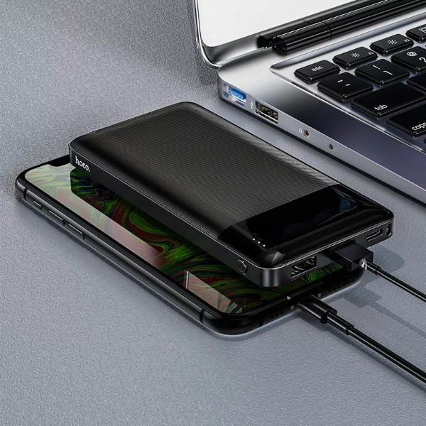 Фото - Батарея мобильная HOCO J72 Easy travel 10000mAh Black (6931474738370)