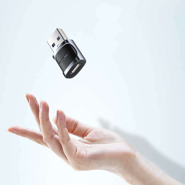 Фото - Перехідник Essager Xuankong OTG Type-C Female to USB male USB 3.0 Grey (EZJCA-XL01)