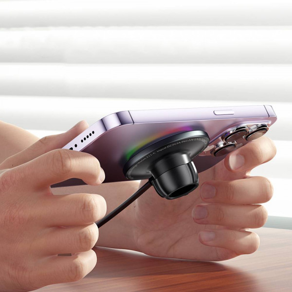 Фото - Автодержатель с беспроводной зарядкой Essager Arpege 15W Magnetic Wirless Car Charger with Phone Holder Function Black (EZJCX-GY01B-Z)