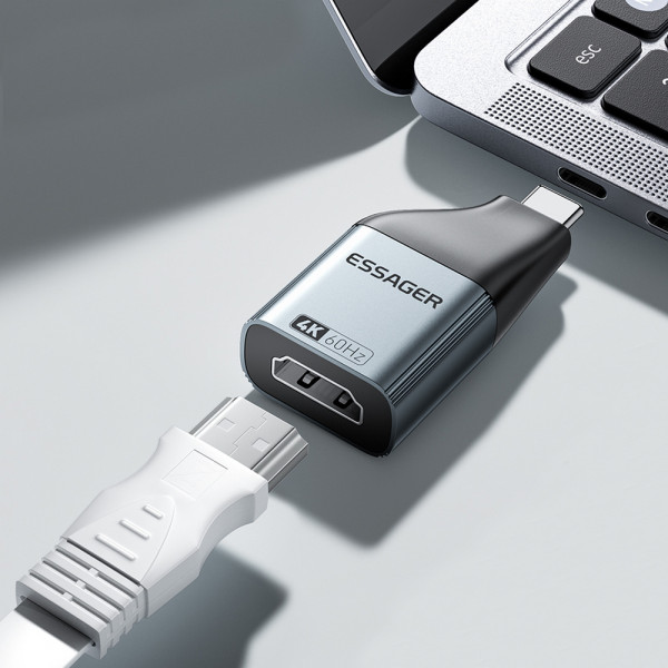 Фото - Перехідник Essager HDMI to Type-C (EZJHD60-MJ0G-P)