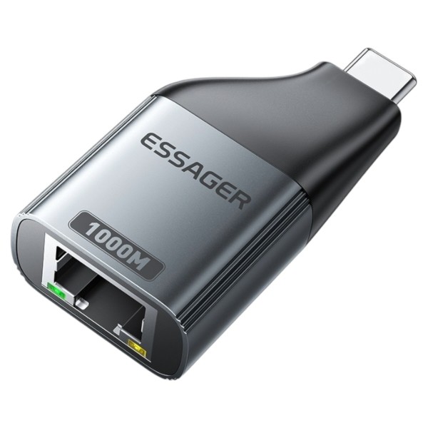 Фото - Перехідник Essager Type-C to RJ-45 (EZJRJK-MJ0G-P)