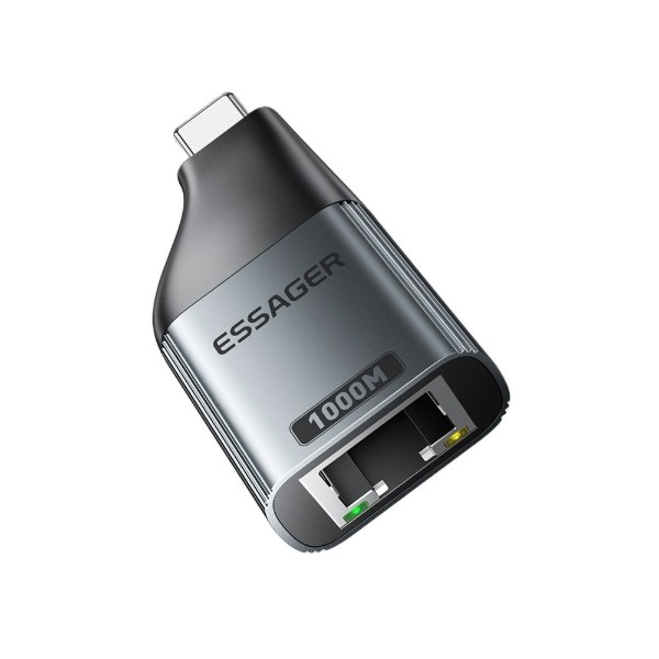 Фото - Перехідник Essager Type-C to RJ-45 (EZJRJK-MJ0G-P)