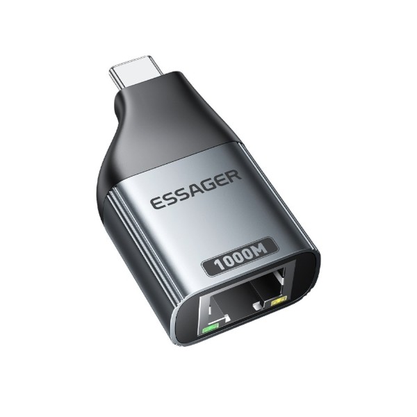 Фото - Перехідник Essager Type-C to RJ-45 (EZJRJK-MJ0G-P)