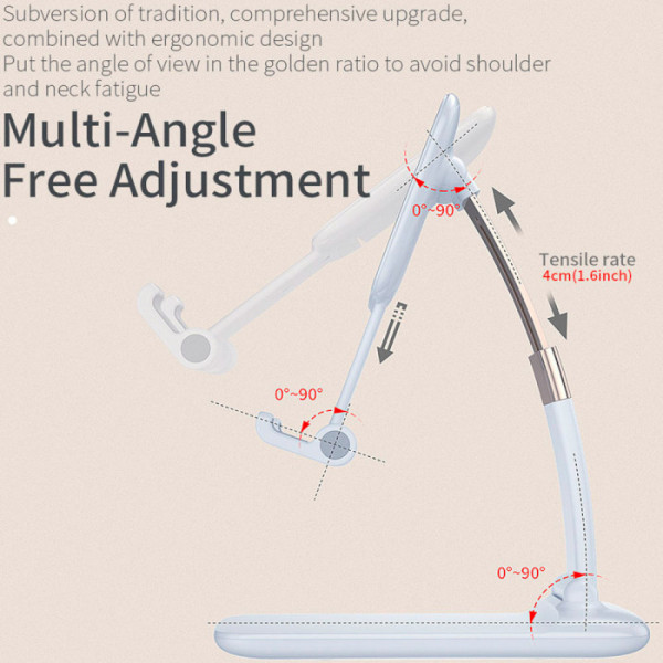 Фото - Підставка для мобільного пристрою Essager Knight Foldable Desk Mobile Phone Holder Stand (Alloy) White (EZJZM-QS02)