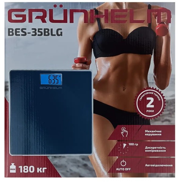 Фото - Весы напольные Grunhelm BES-35BLG