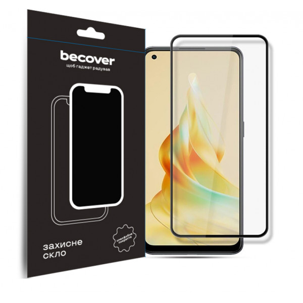 Фото - Захисне скло для смартфону BeCover Oppo Reno8 T Black (709771)