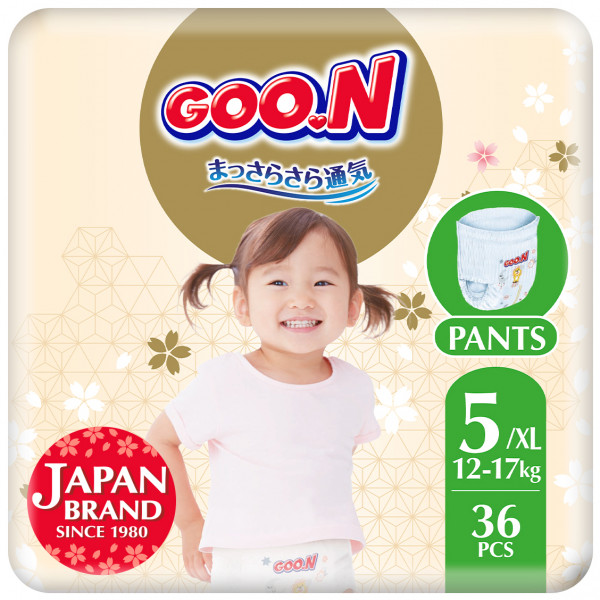 Фото - Одноразові підгузки-трусики Goo.N Premium Soft 12-17 кг 5(XL) 36 шт. (F1010101-158)