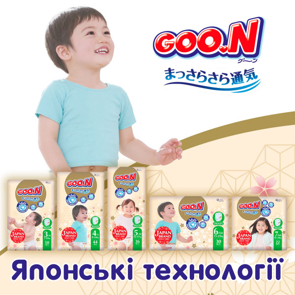 Фото - Одноразові підгузки-трусики Goo.N Premium Soft 18-30 кг 7(3XL) 22 шт. (F1010101-160)