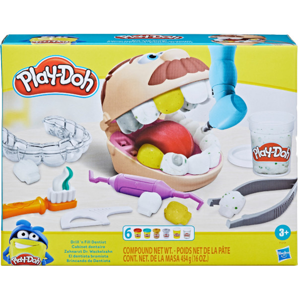 Фото - Набори для ліплення Play Doh Hasbro Play-Doh Містер Зубастик (F1259)